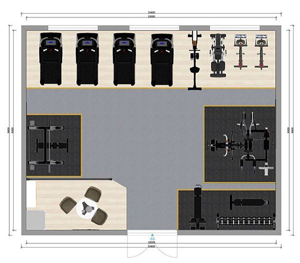 80平方健身房配置方案-广西YABO体育健身器材有限公司